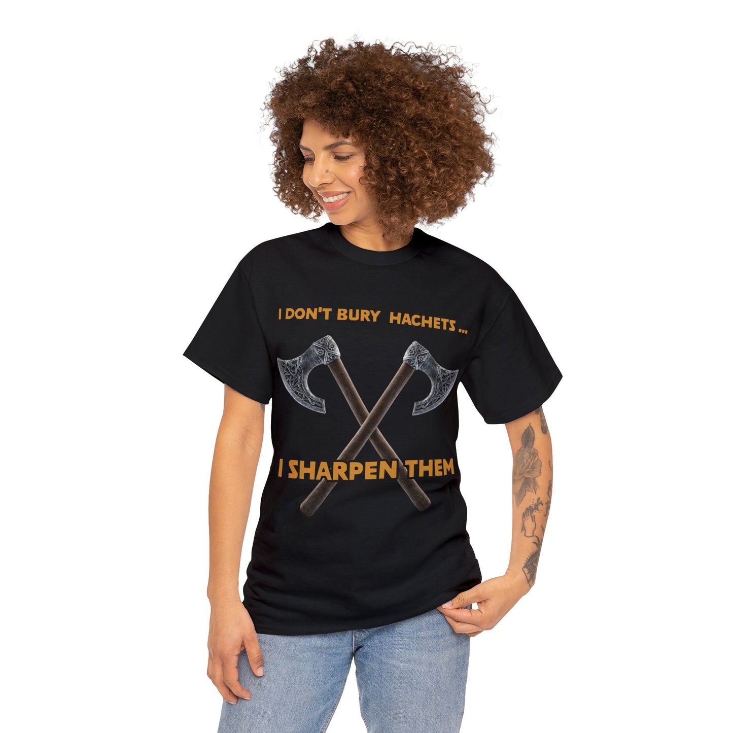 Bury the hatchet Unisex Heavy Cotton Tee