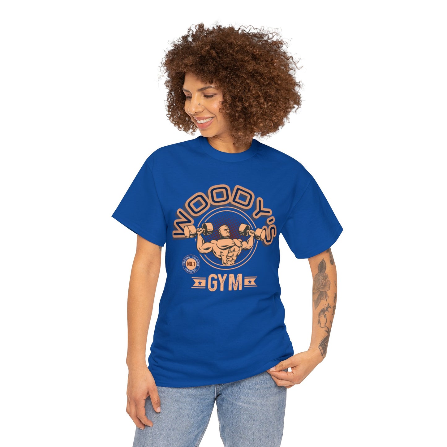 Woody's Gym Unisex Heavy Cotton Tee