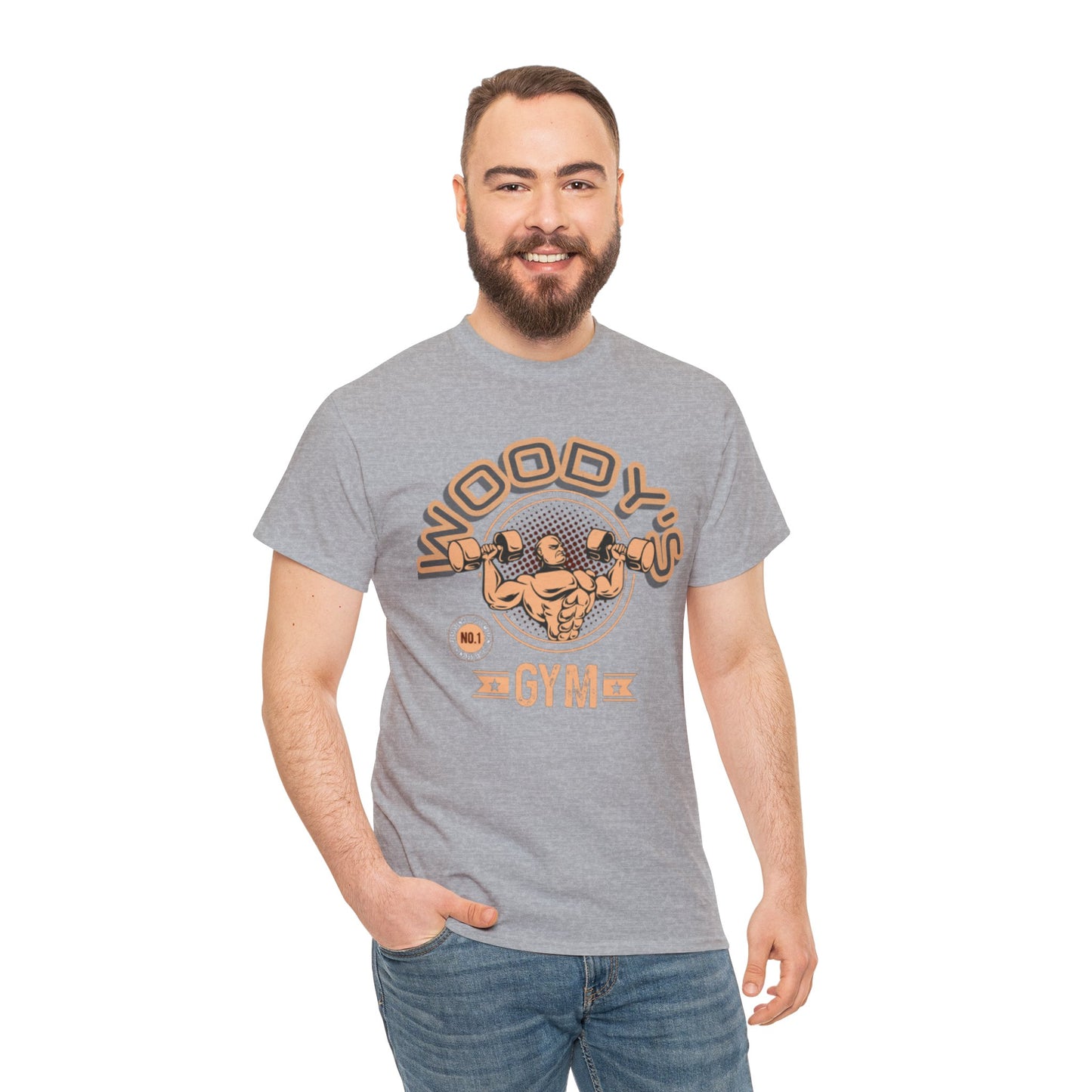 Woody's Gym Unisex Heavy Cotton Tee