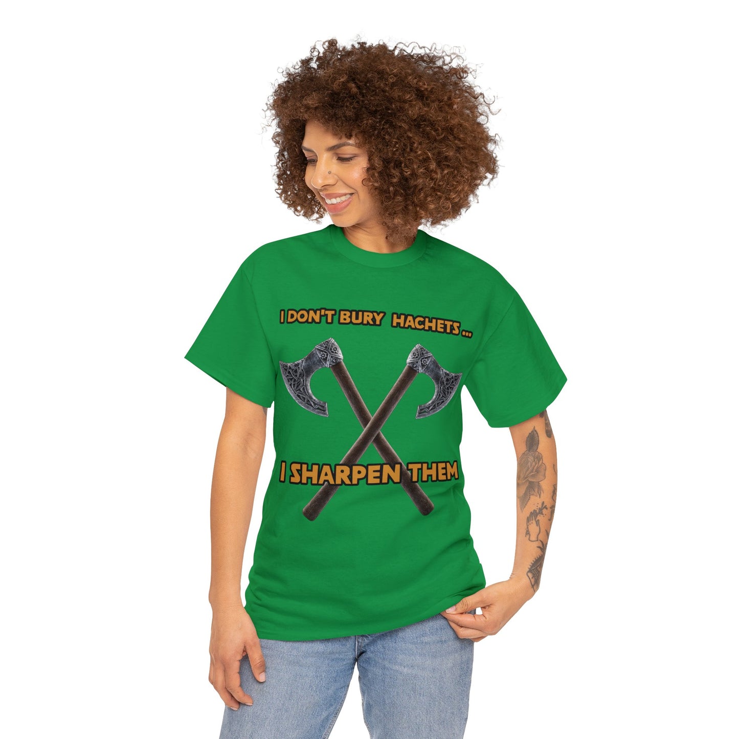 Bury the hatchet Unisex Heavy Cotton Tee