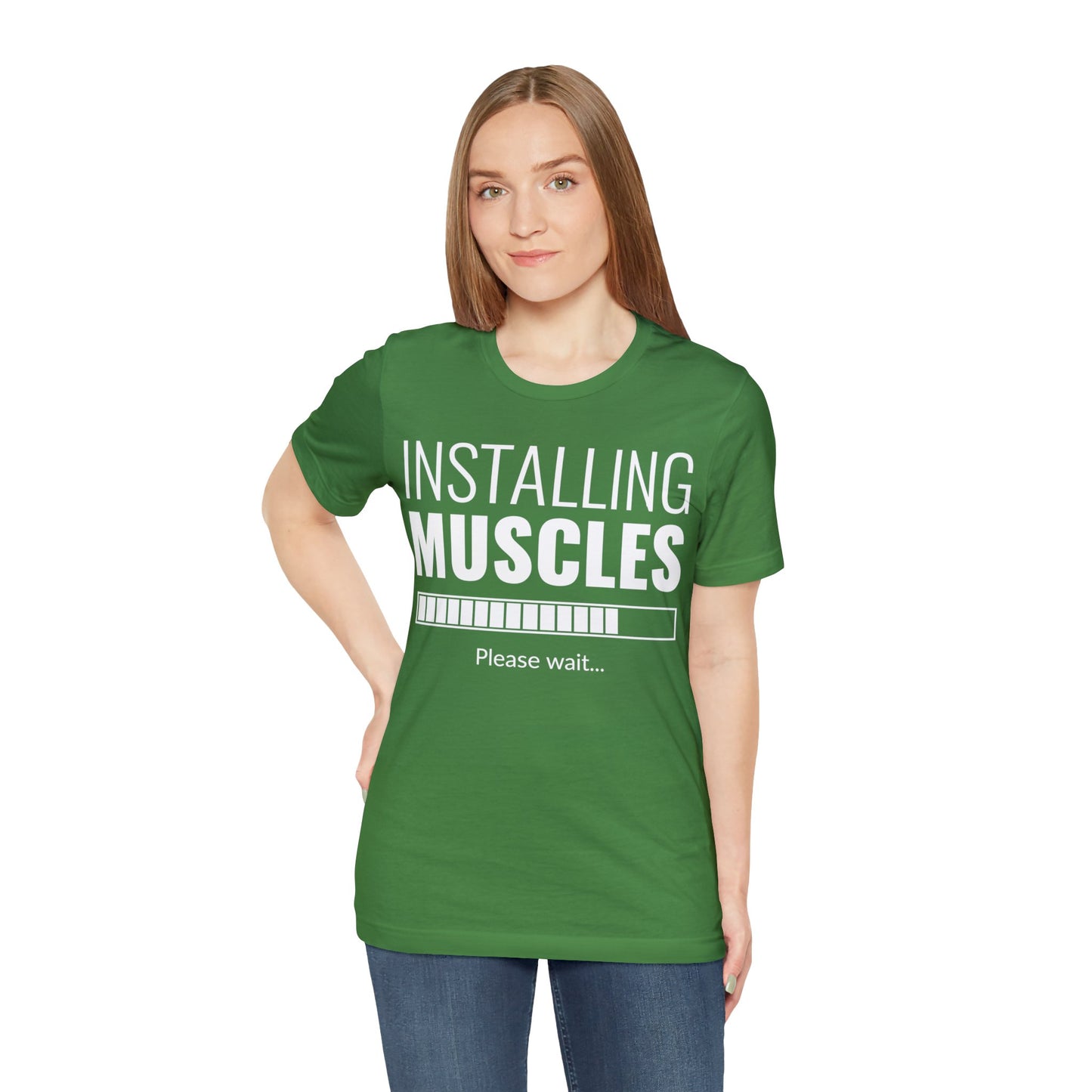 Installing Muscle Unisex Jersey Short Sleeve Tee