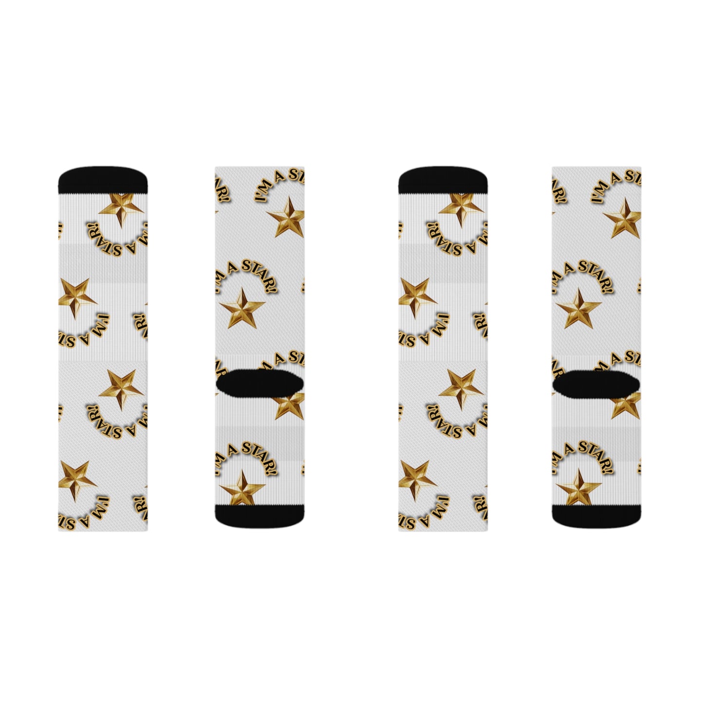 I'm A Star Sublimation Socks