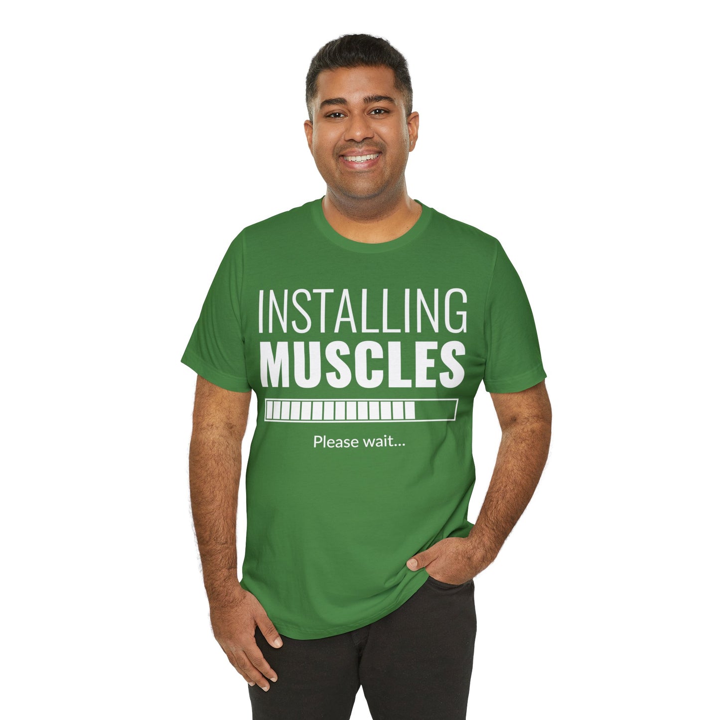 Installing Muscle Unisex Jersey Short Sleeve Tee