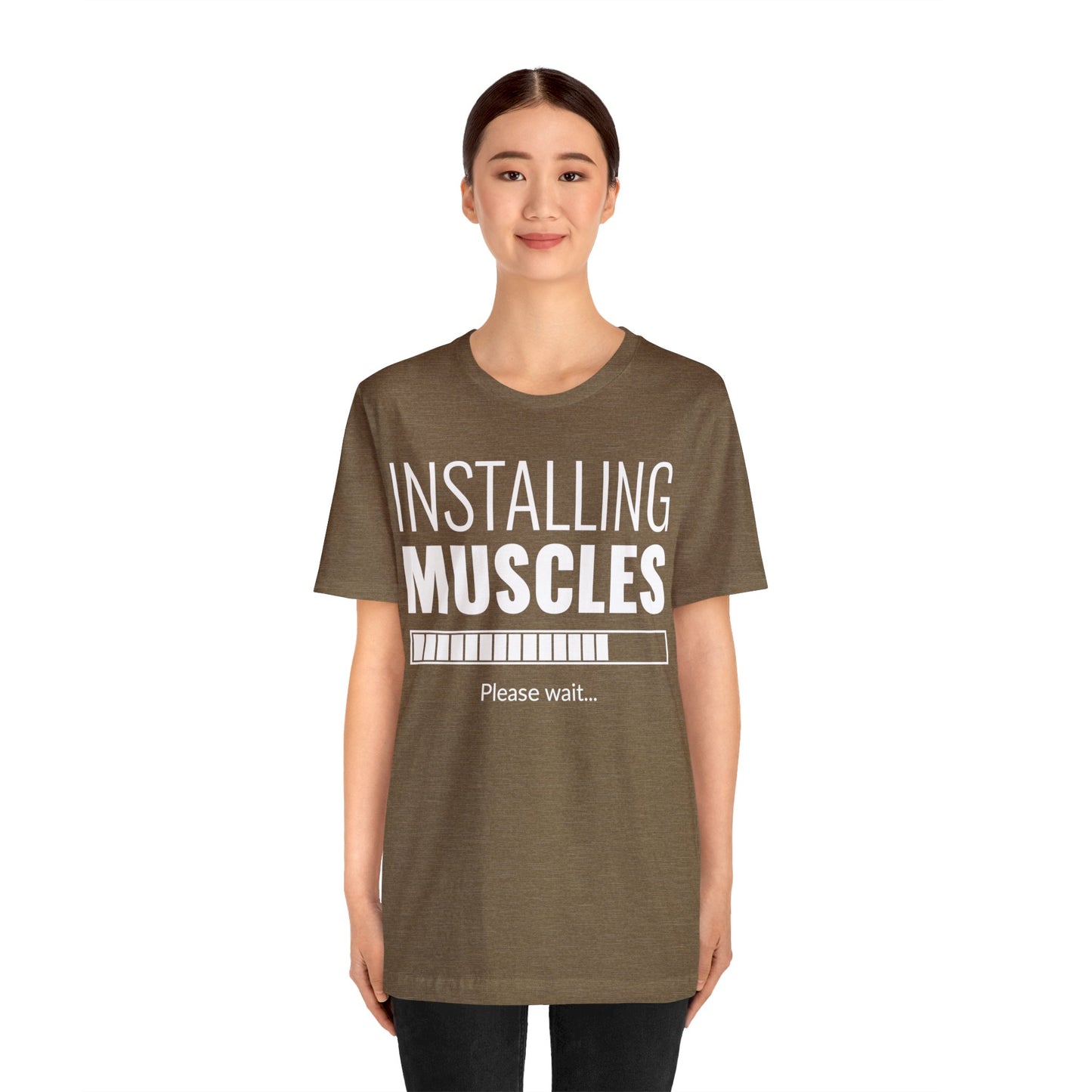 Installing Muscle Unisex Jersey Short Sleeve Tee