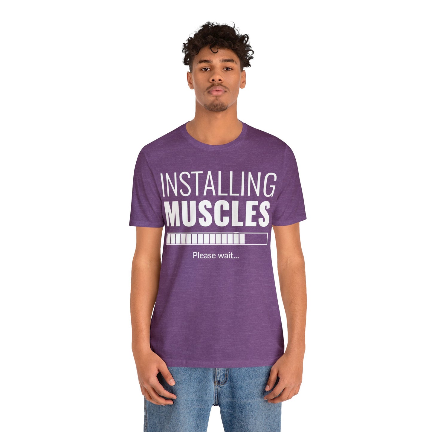 Installing Muscle Unisex Jersey Short Sleeve Tee