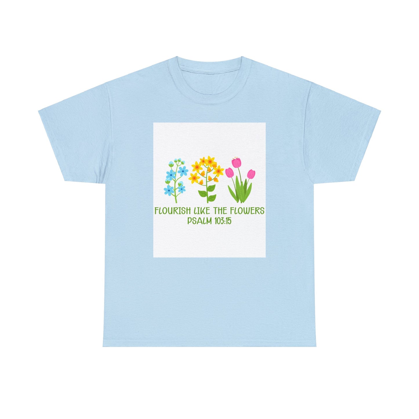 Flowers Unisex Heavy Cotton Tee