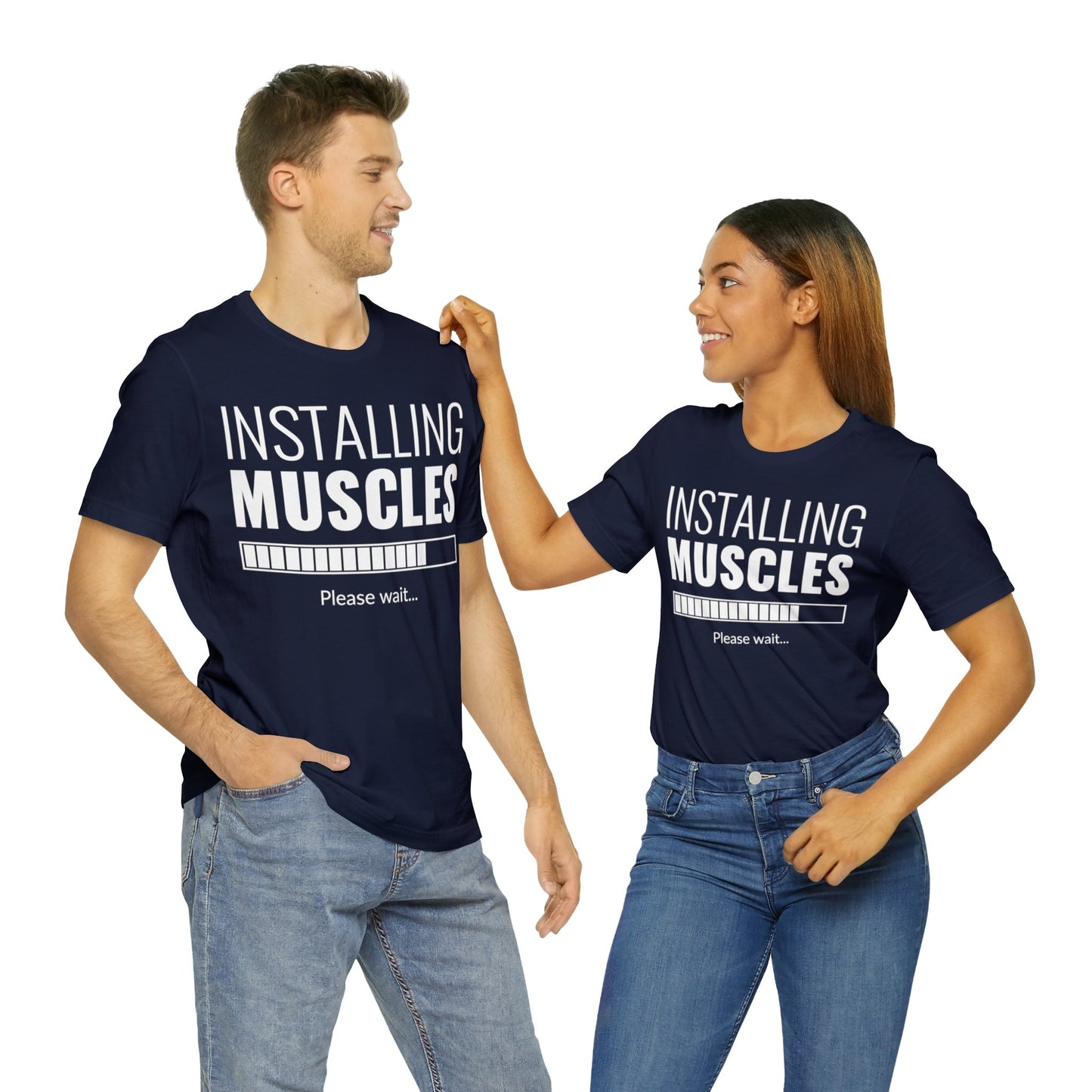 Installing Muscle Unisex Jersey Short Sleeve Tee