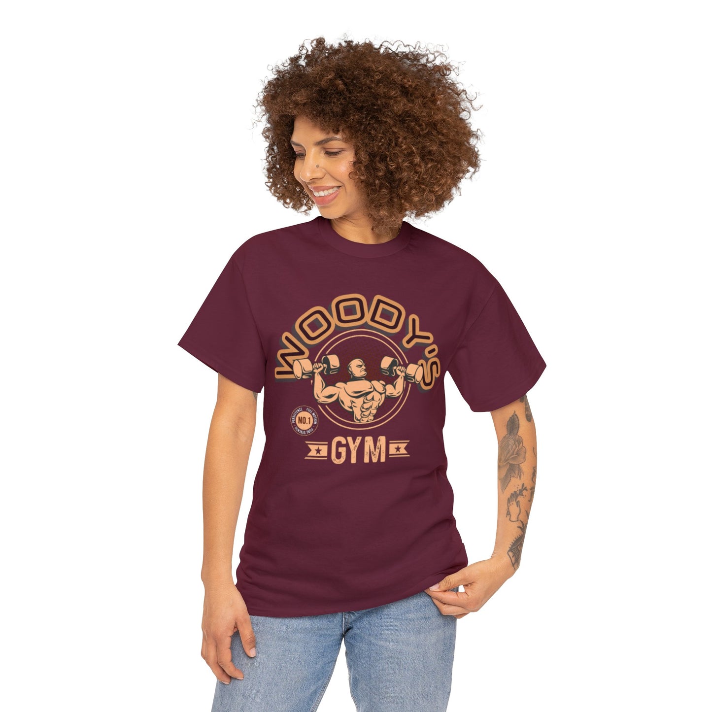 Woody's Gym Unisex Heavy Cotton Tee