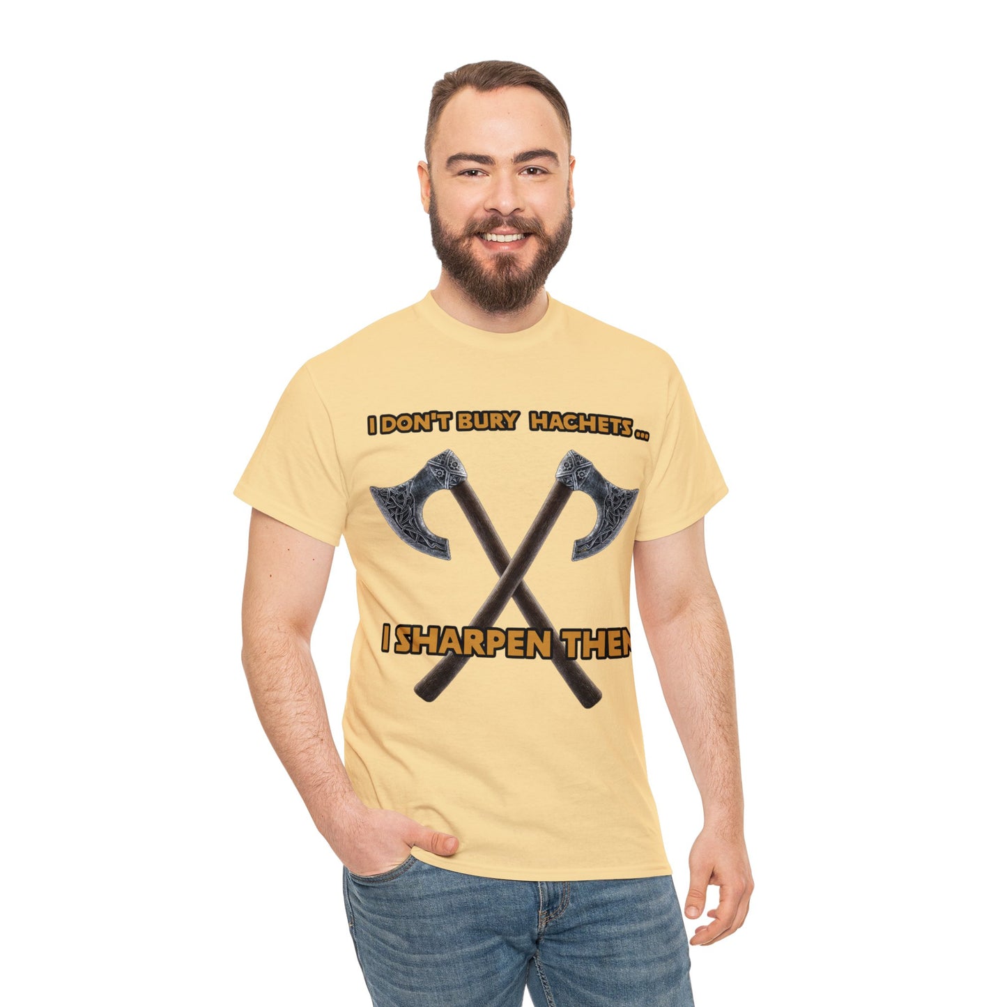 Bury the hatchet Unisex Heavy Cotton Tee