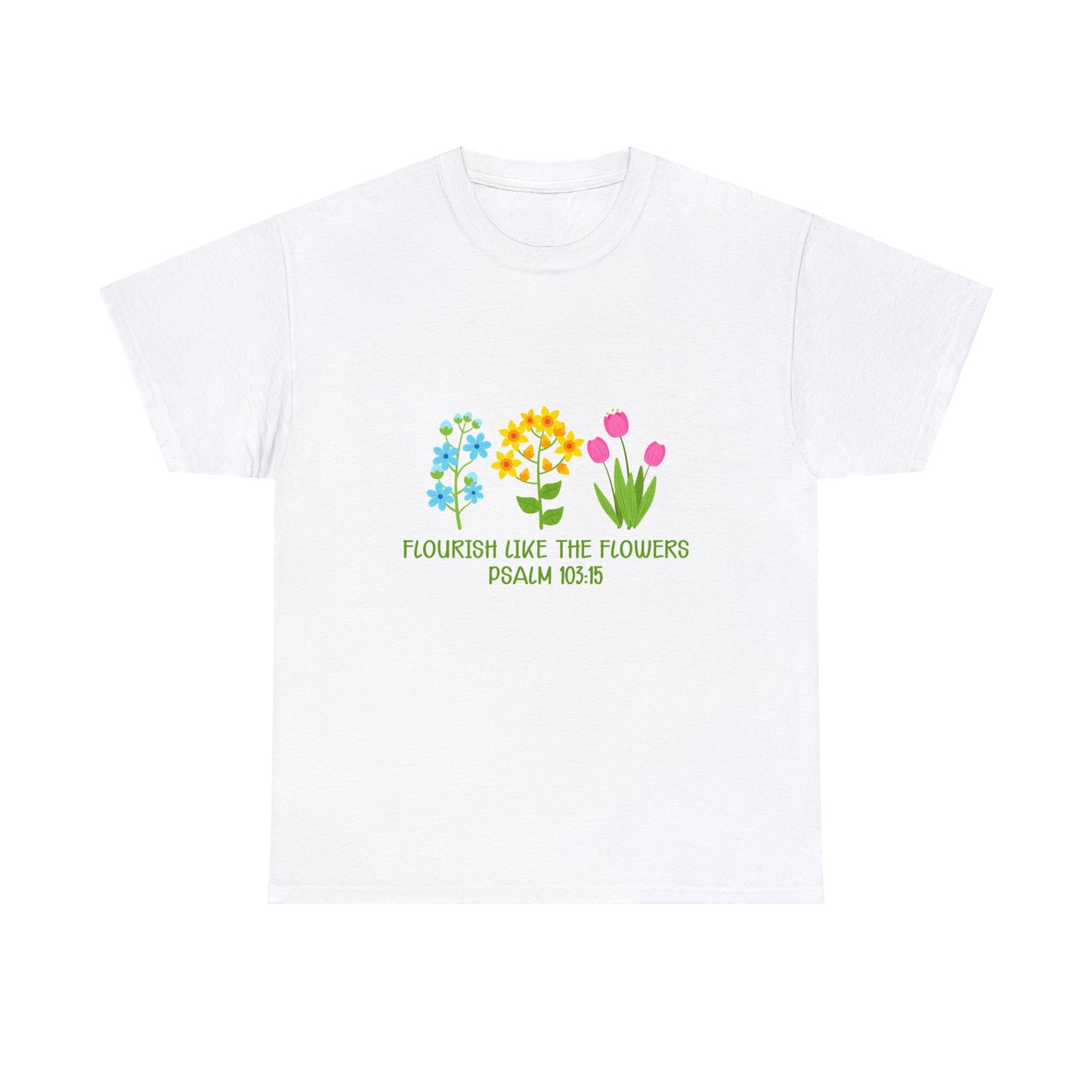 Flowers Unisex Heavy Cotton Tee