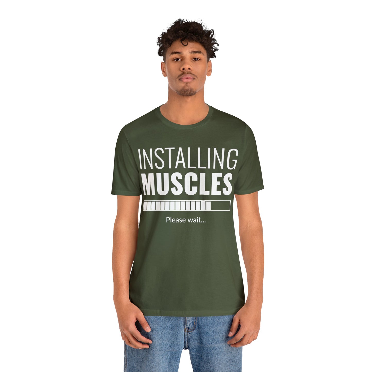 Installing Muscle Unisex Jersey Short Sleeve Tee