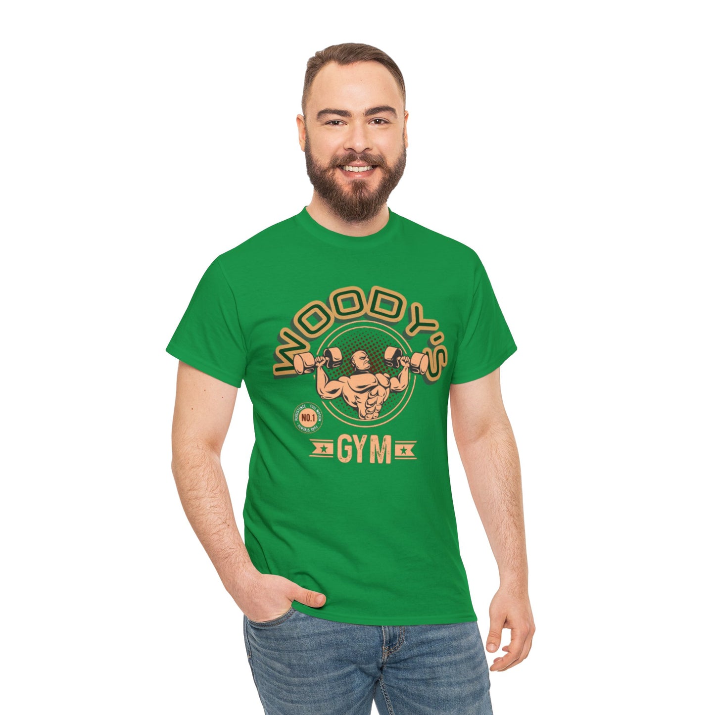 Woody's Gym Unisex Heavy Cotton Tee