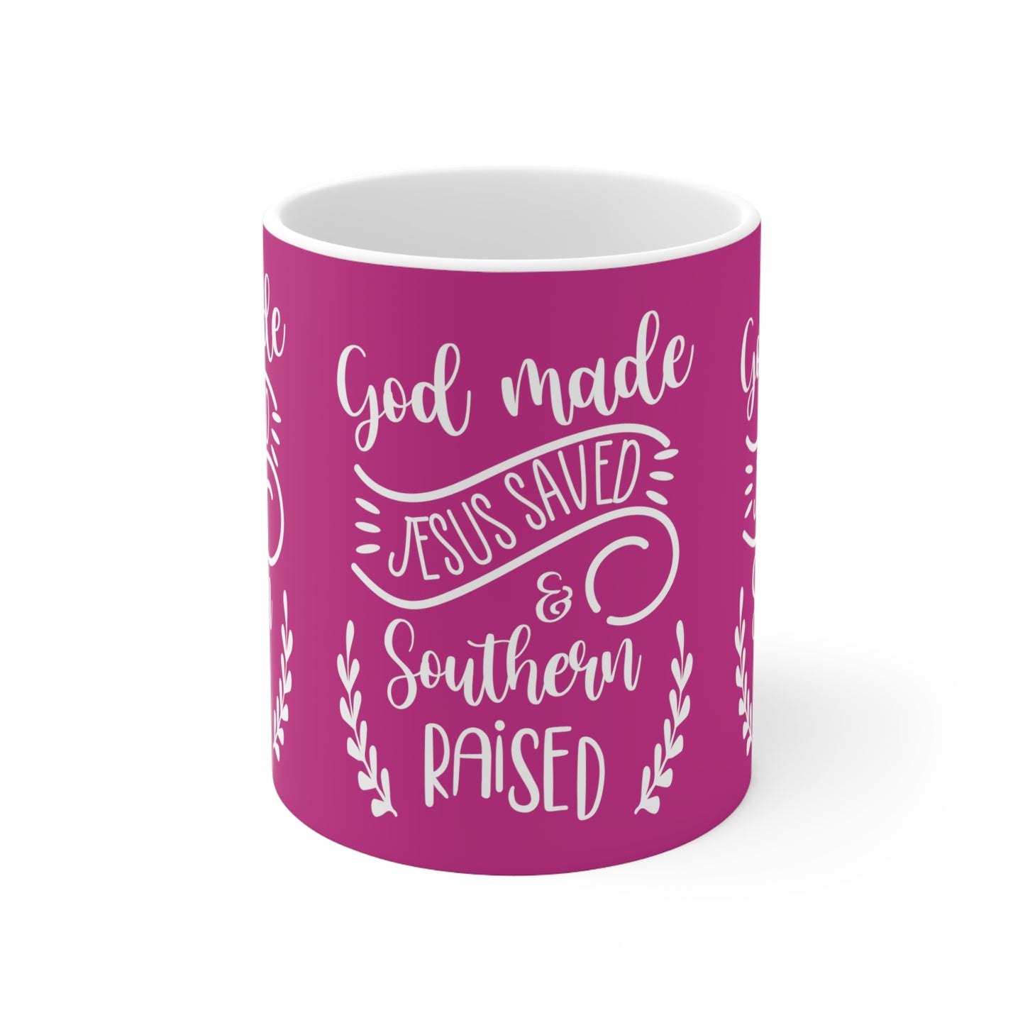 God Made Ceramic Mug 11oz Muscle 1