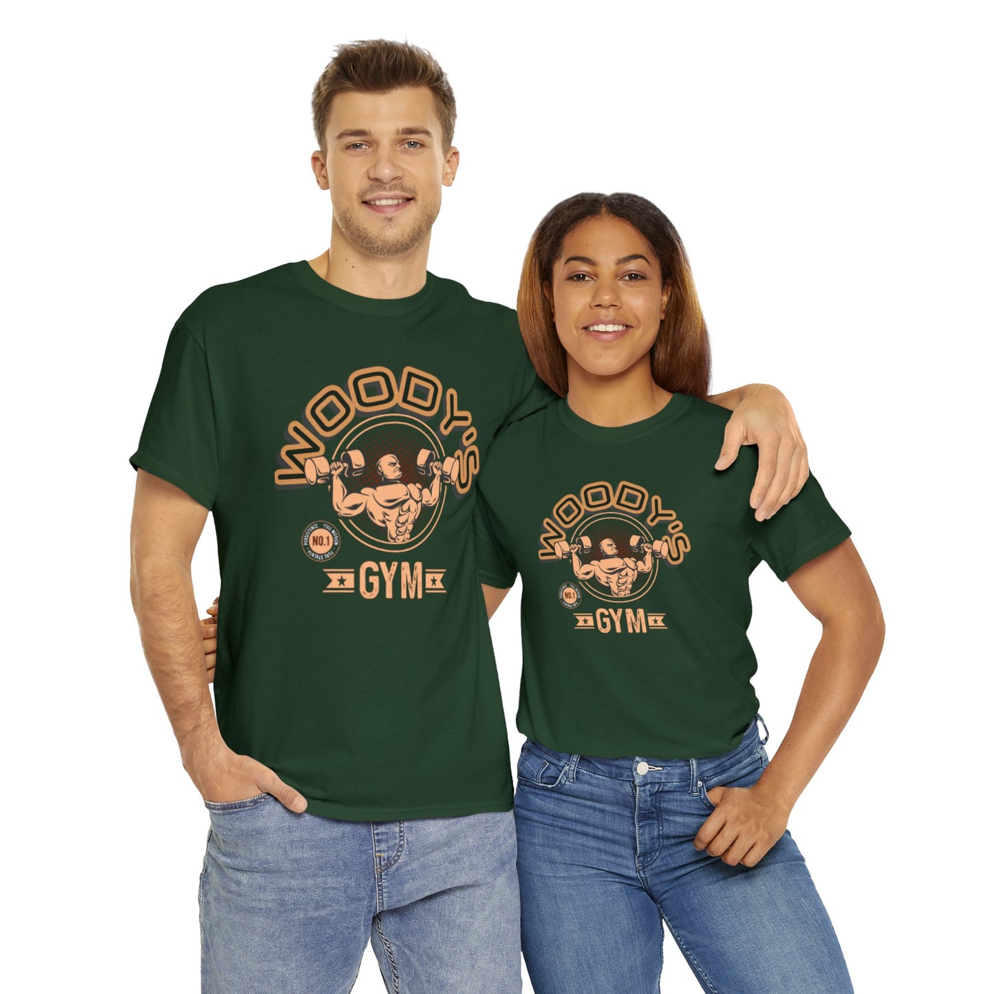 Woody's Gym Unisex Heavy Cotton Tee