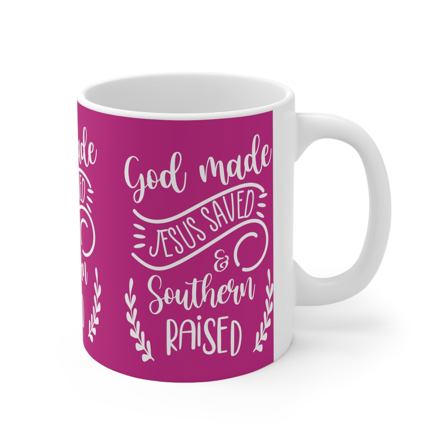 God Made Ceramic Mug 11oz Muscle 1