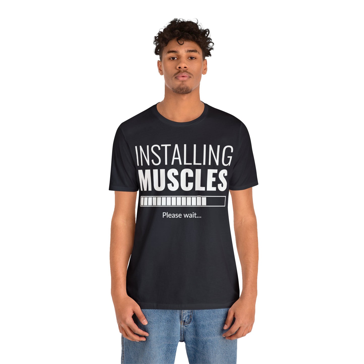 Installing Muscle Unisex Jersey Short Sleeve Tee