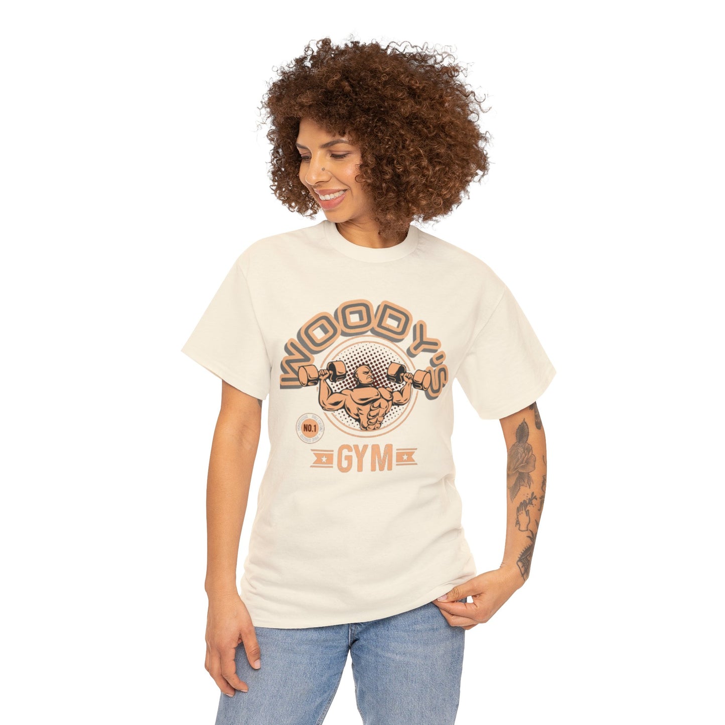 Woody's Gym Unisex Heavy Cotton Tee