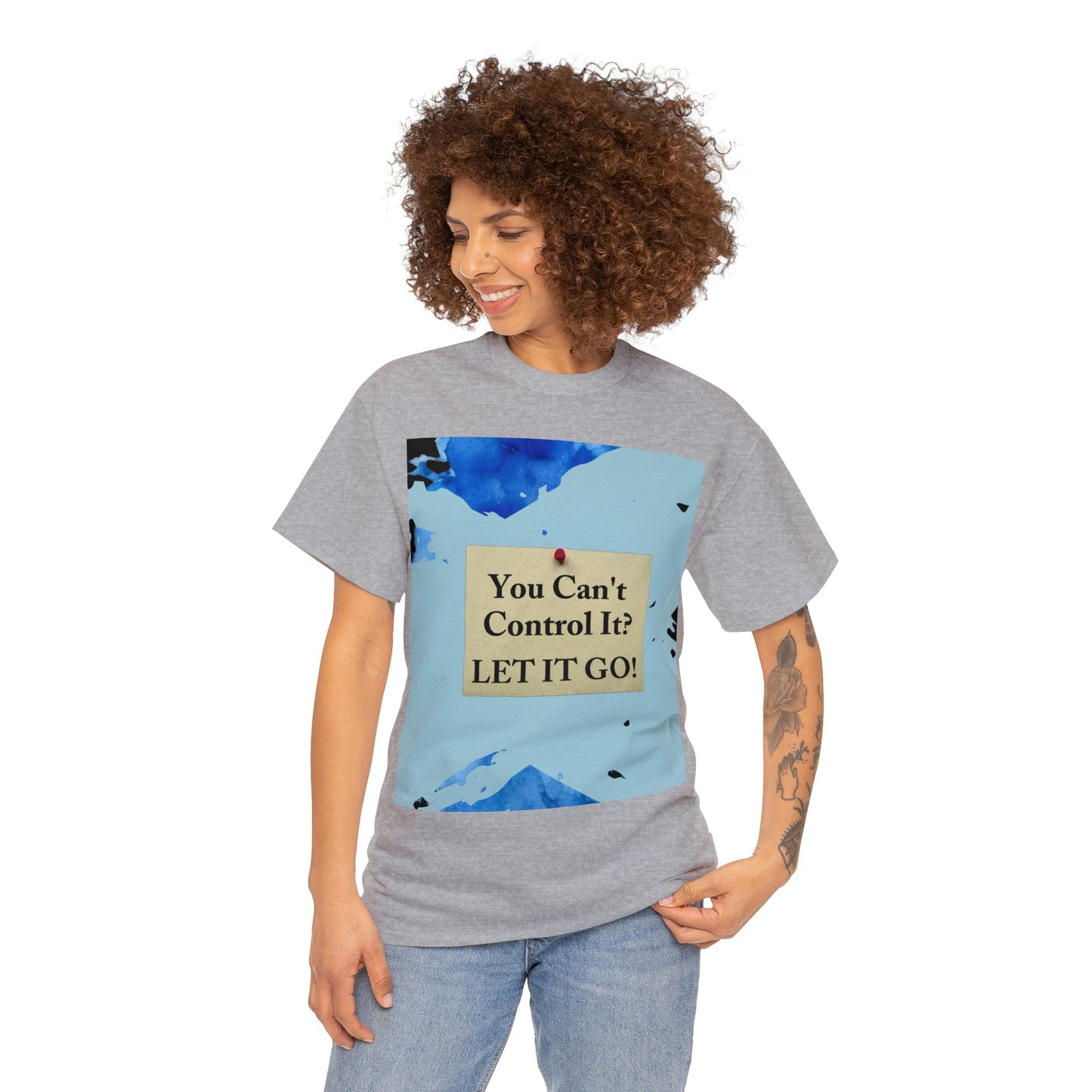 let it go Unisex Heavy Cotton Tee