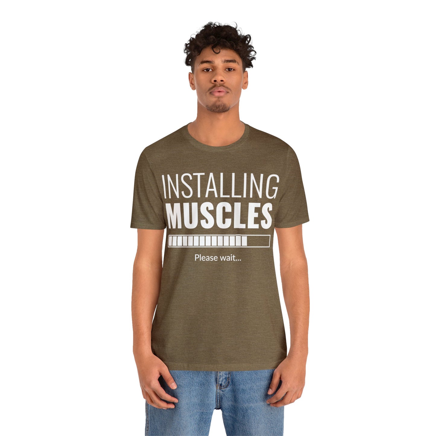 Installing Muscle Unisex Jersey Short Sleeve Tee