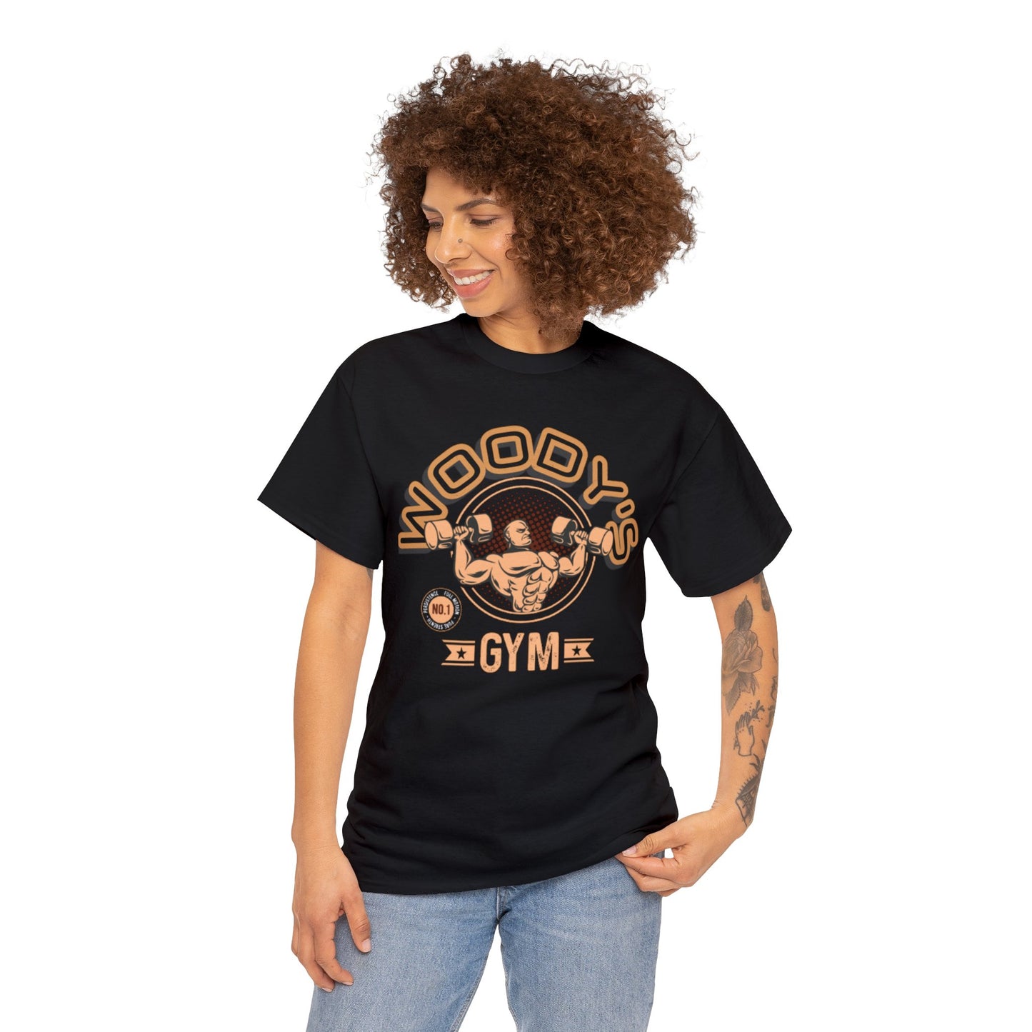 Woody's Gym Unisex Heavy Cotton Tee