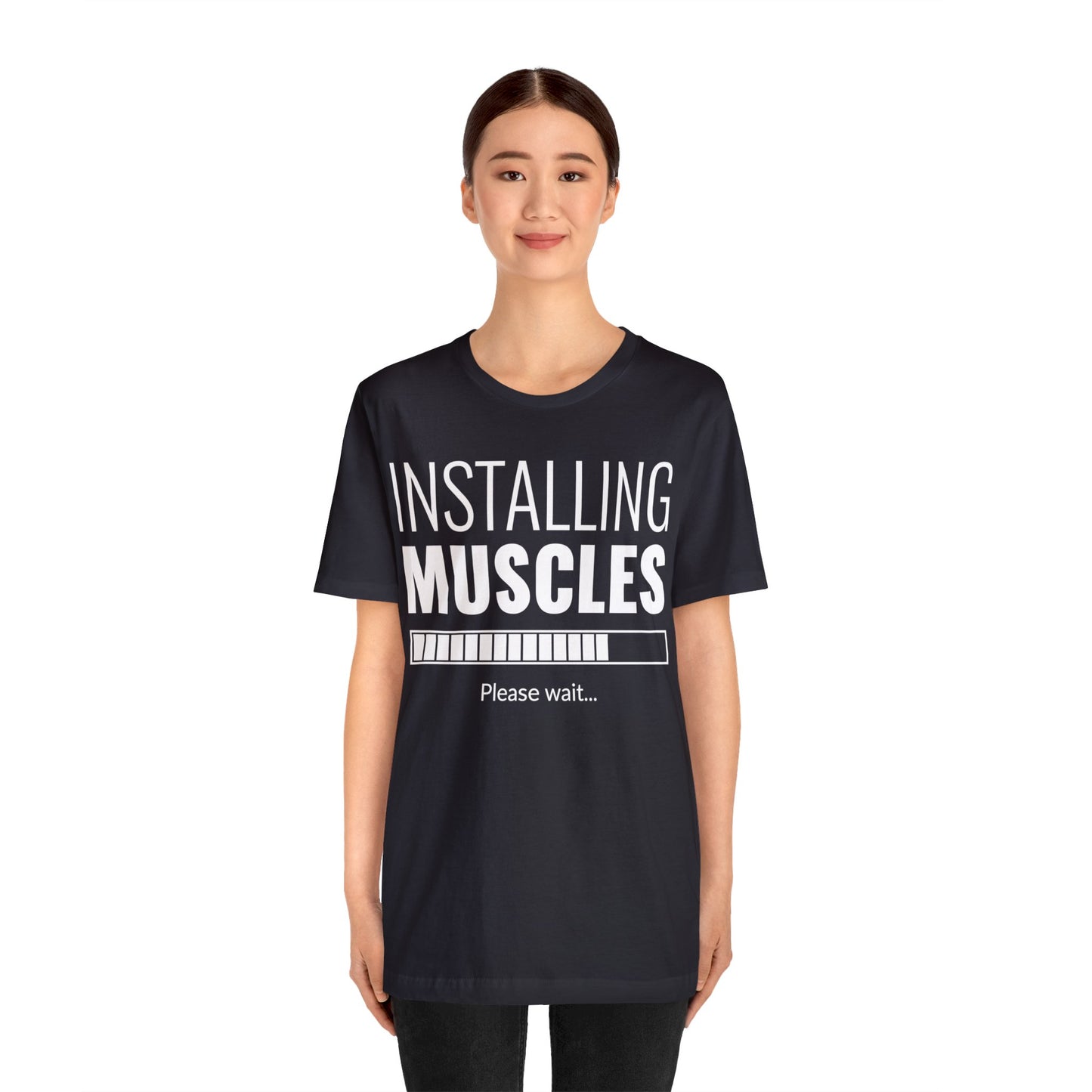 Installing Muscle Unisex Jersey Short Sleeve Tee