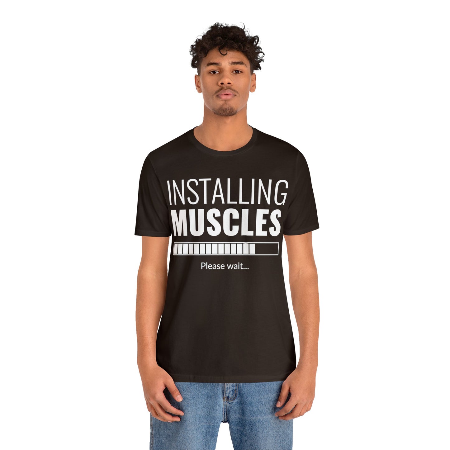 Installing Muscle Unisex Jersey Short Sleeve Tee