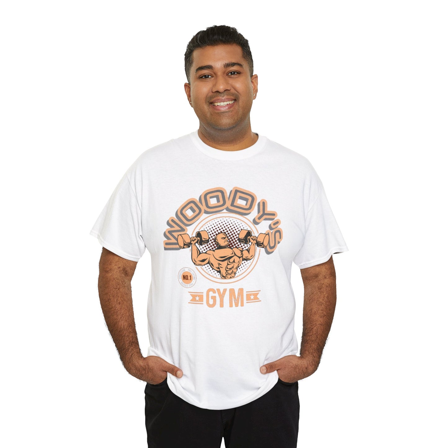 Woody's Gym Unisex Heavy Cotton Tee