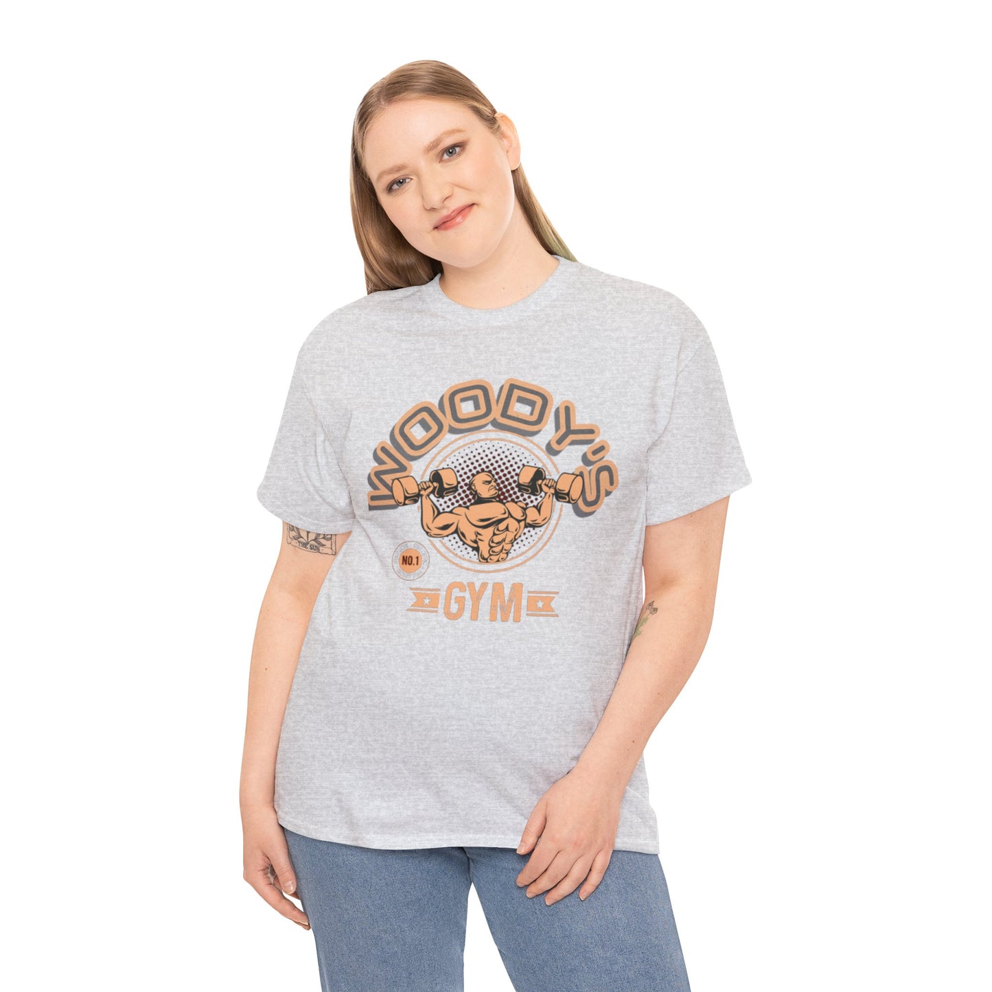 Woody's Gym Unisex Heavy Cotton Tee