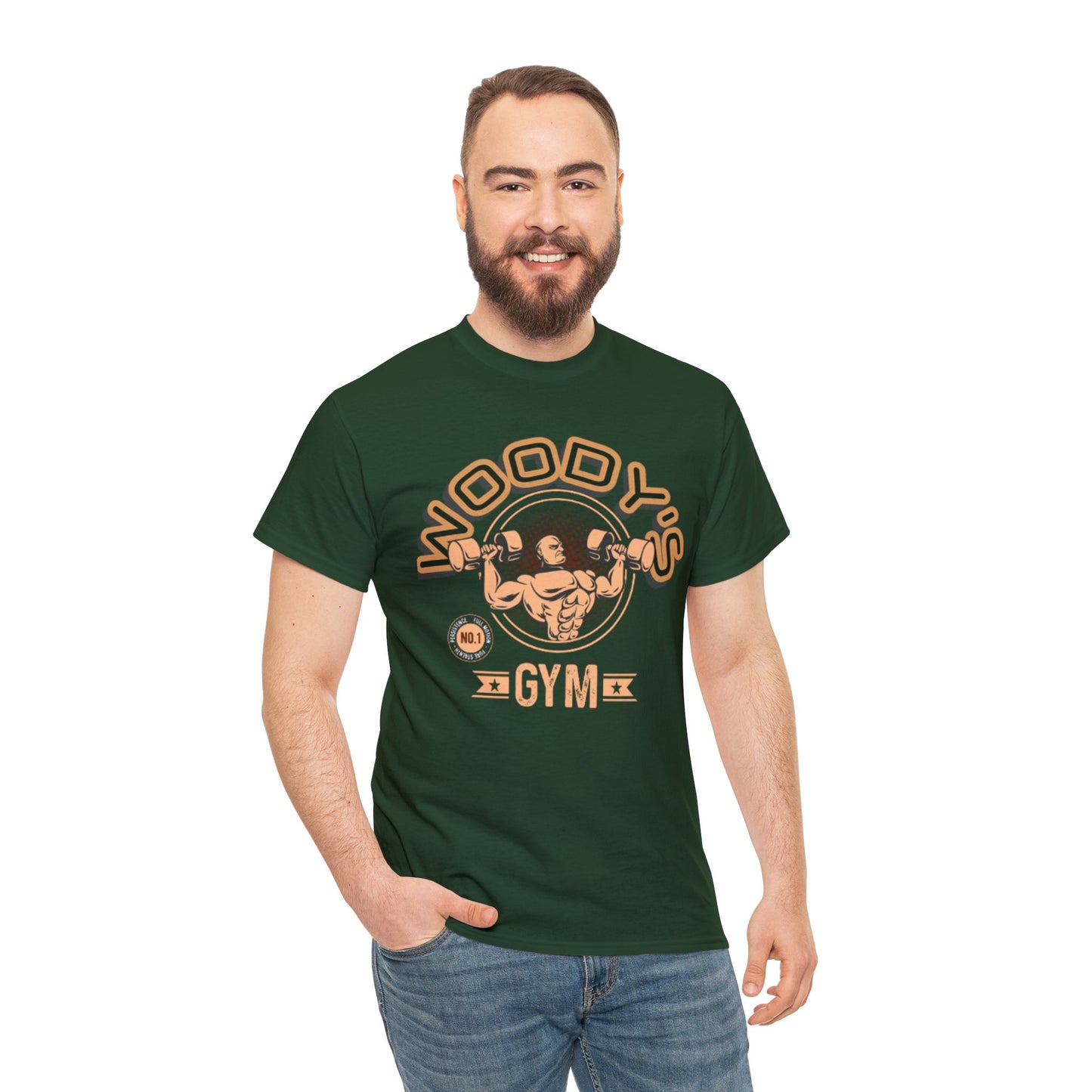 Woody's Gym Unisex Heavy Cotton Tee