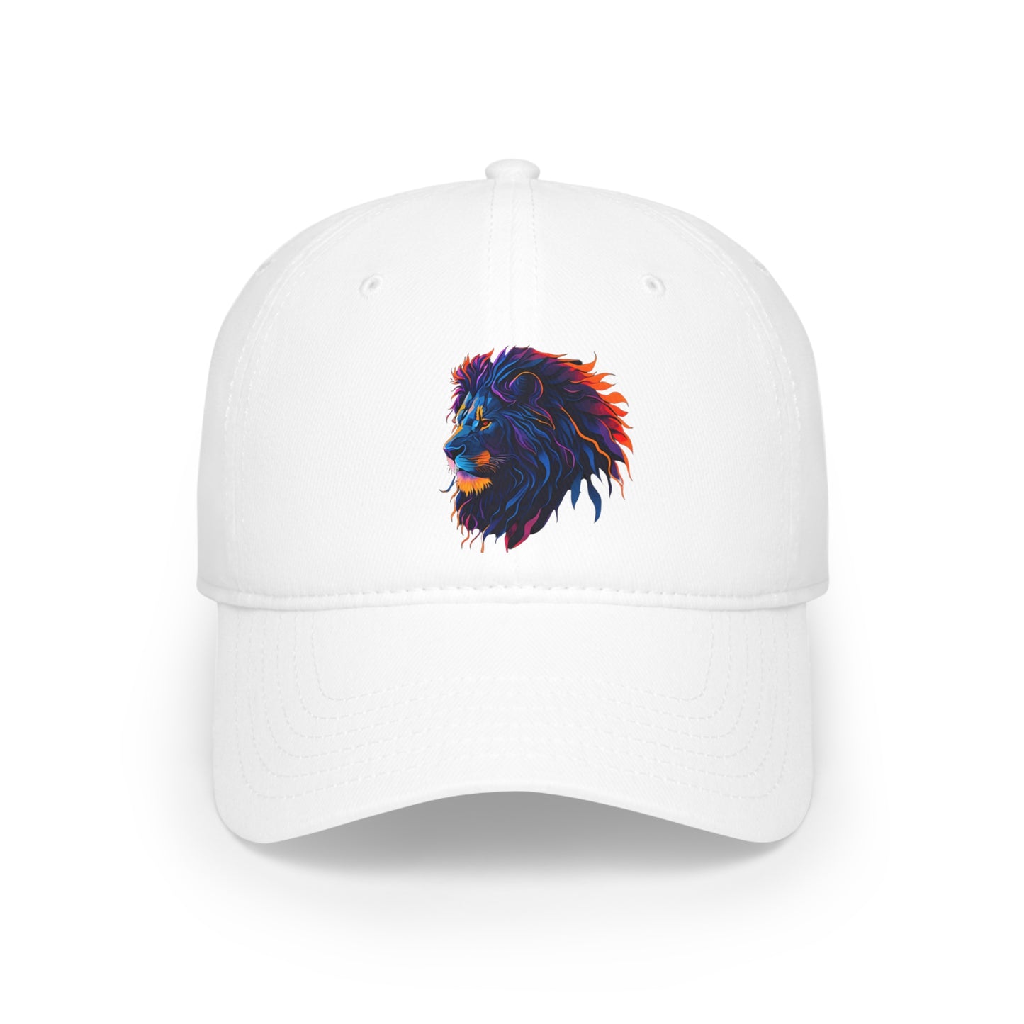 Colorful Lion Low Profile Baseball Cap