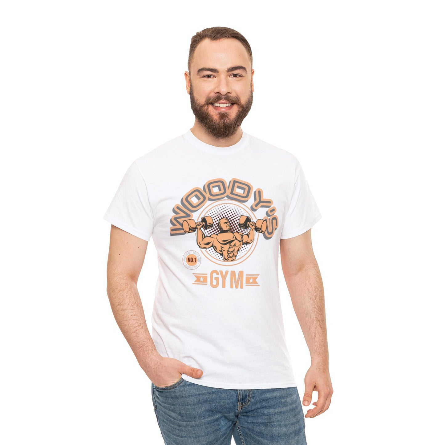 Woody's Gym Unisex Heavy Cotton Tee