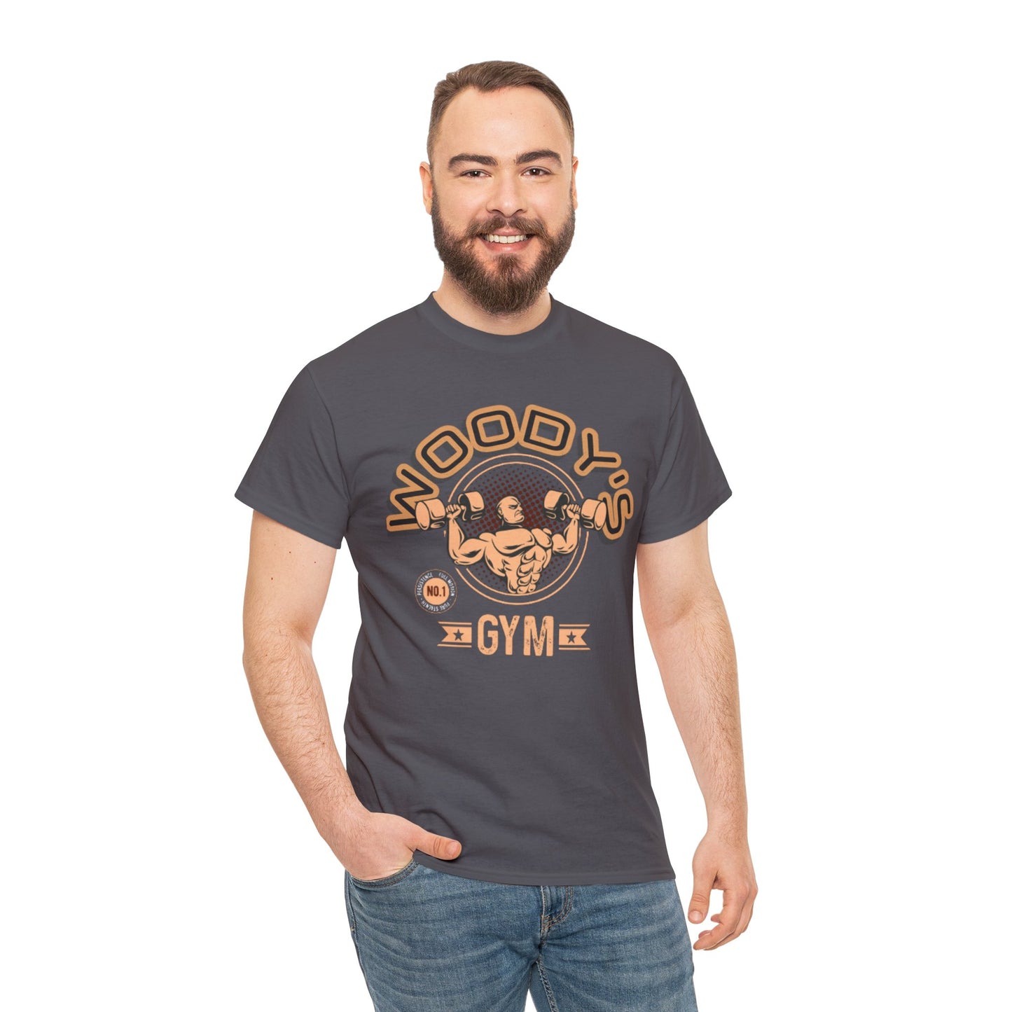 Woody's Gym Unisex Heavy Cotton Tee