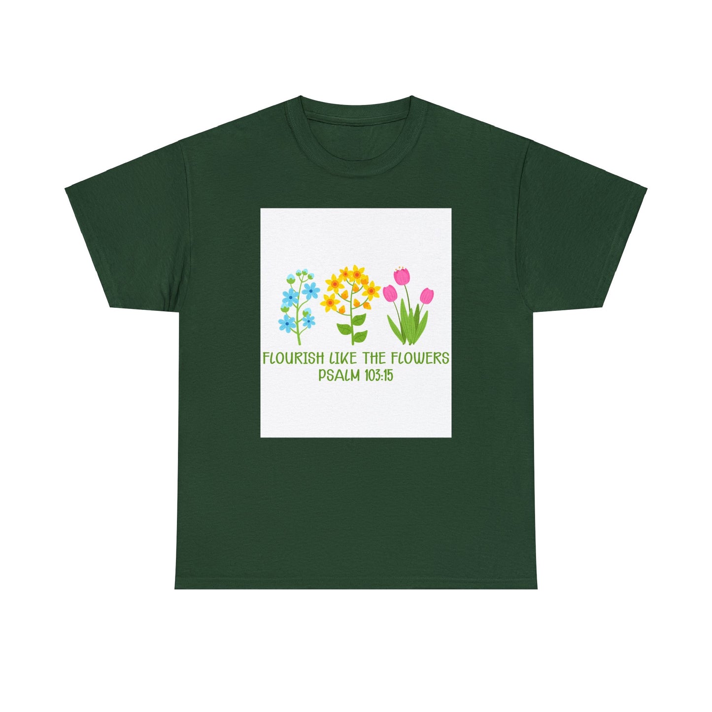 Flowers Unisex Heavy Cotton Tee