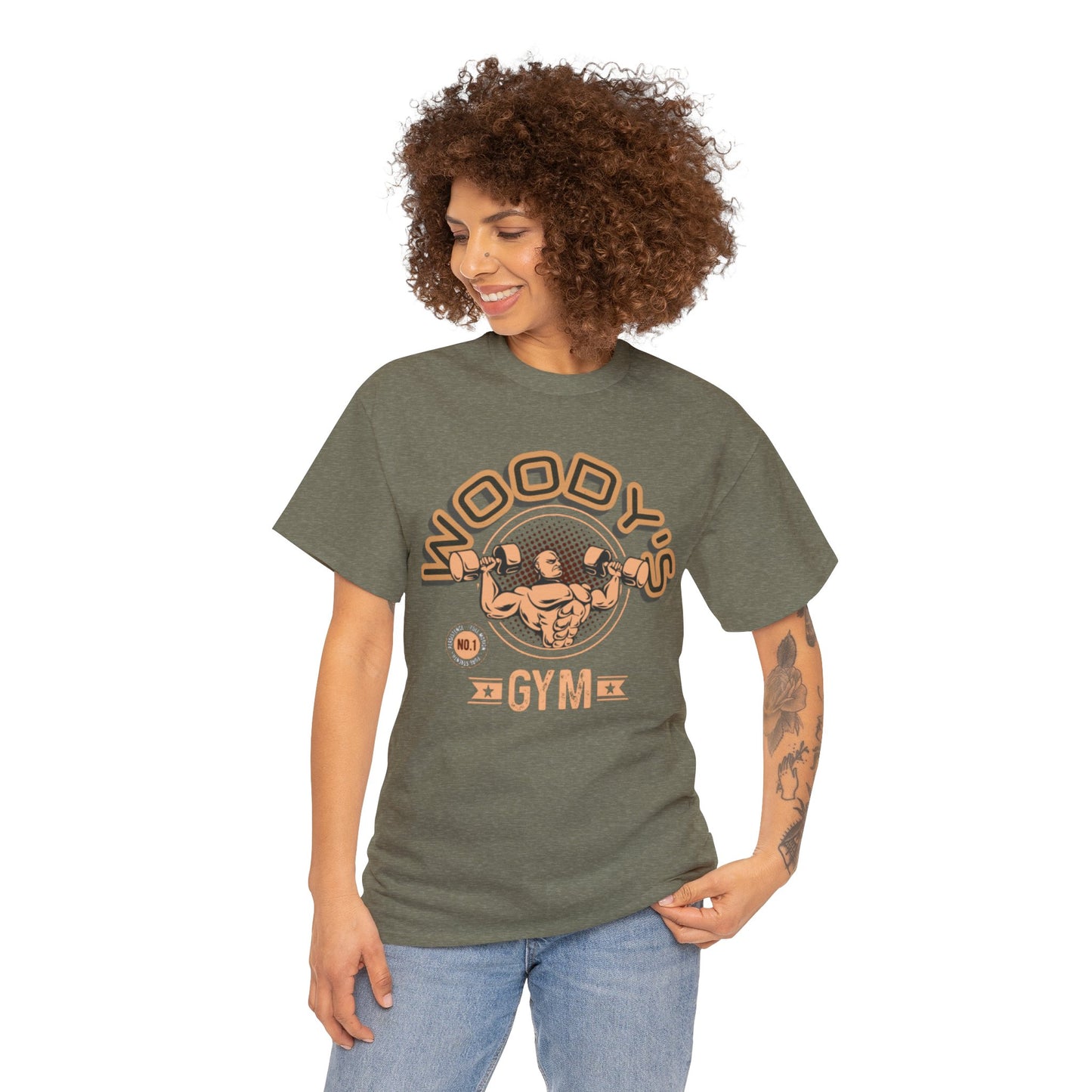 Woody's Gym Unisex Heavy Cotton Tee