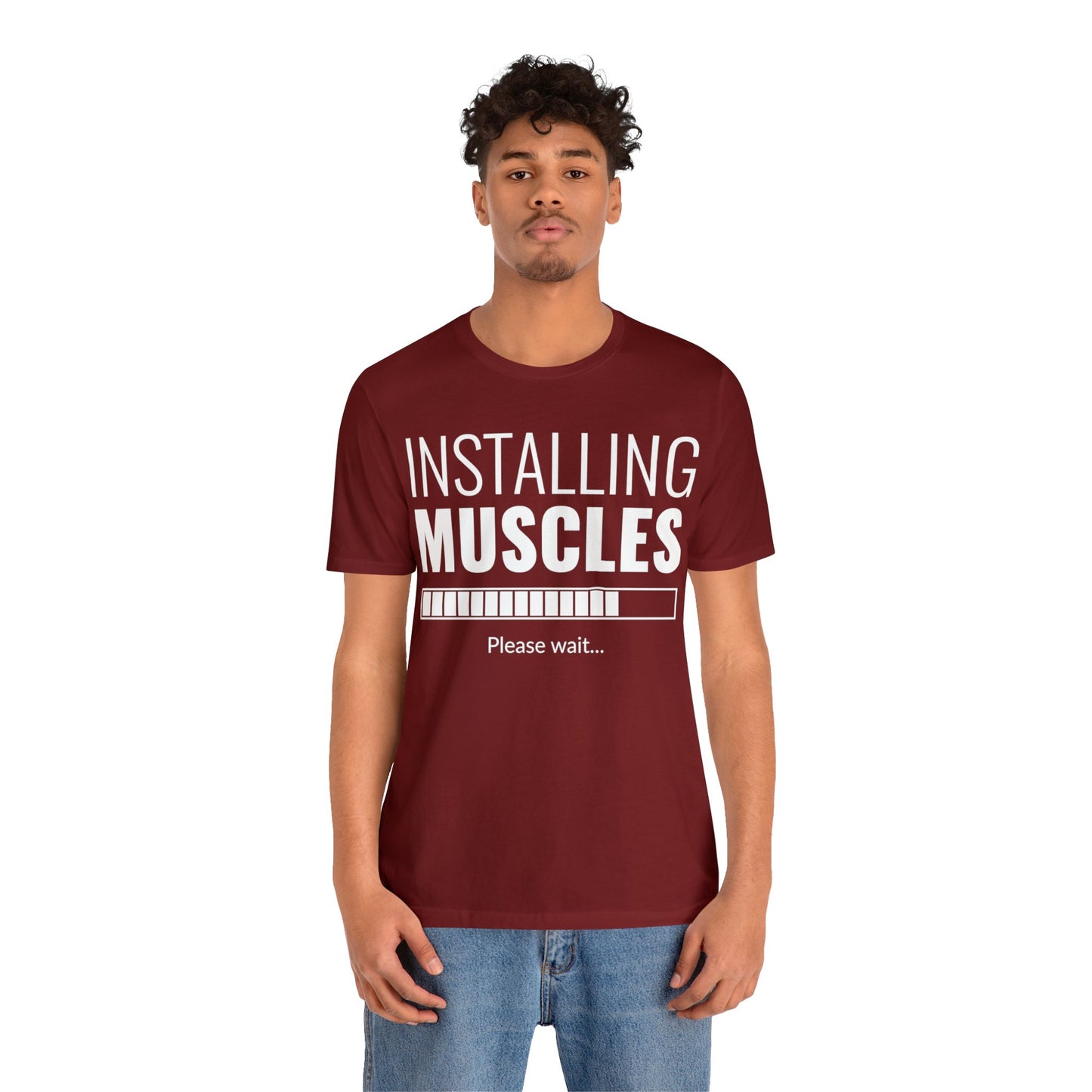 Installing Muscle Unisex Jersey Short Sleeve Tee