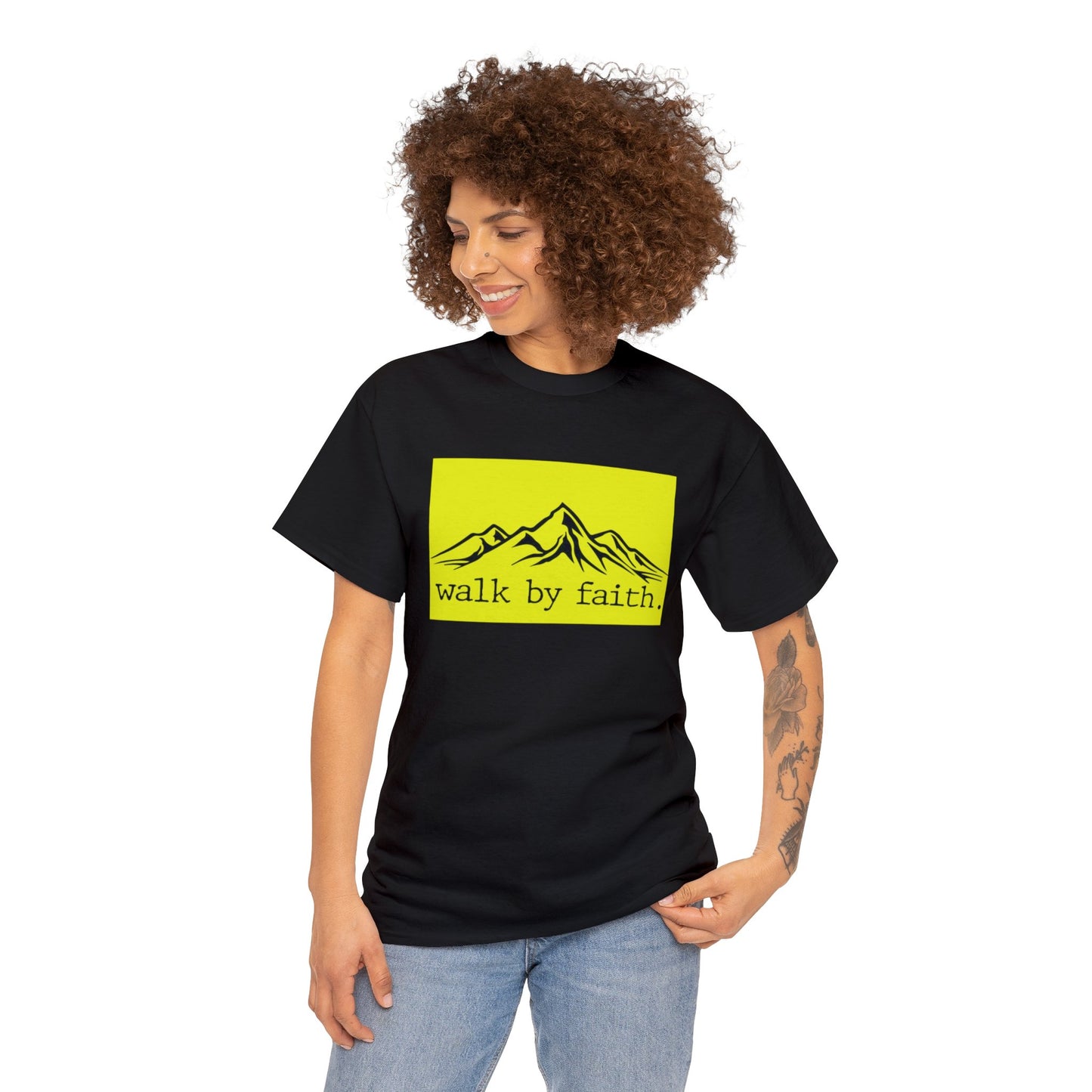 Walk by Faith Unisex Heavy Cotton Tee