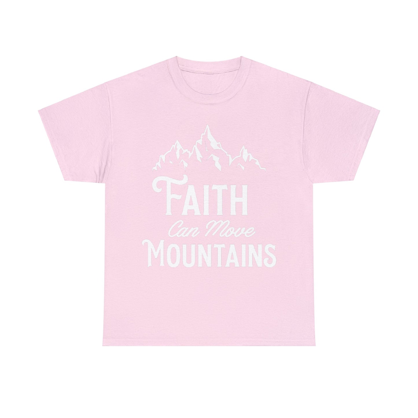 Faith can move mountains Unisex Heavy Cotton Tee