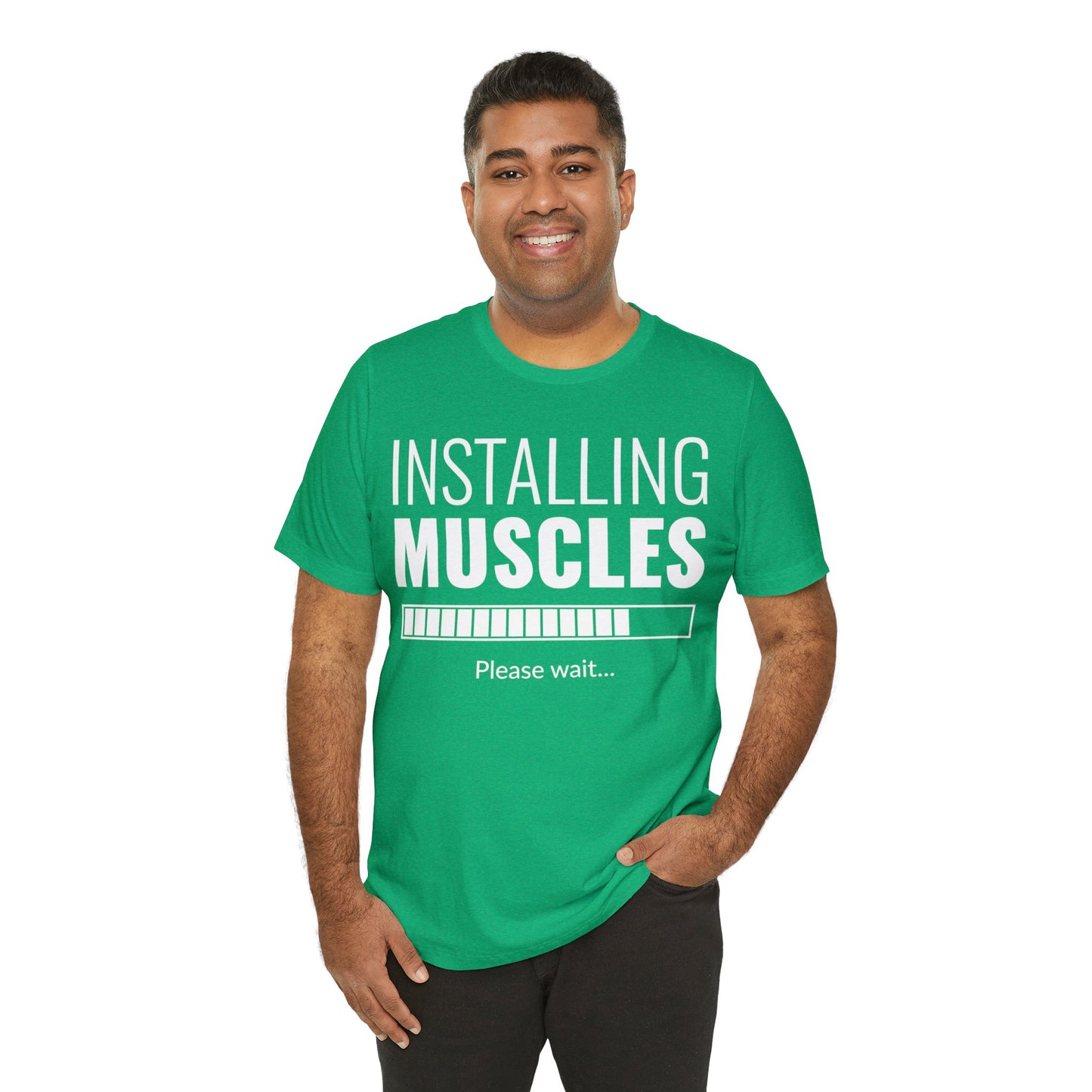 Installing Muscle Unisex Jersey Short Sleeve Tee