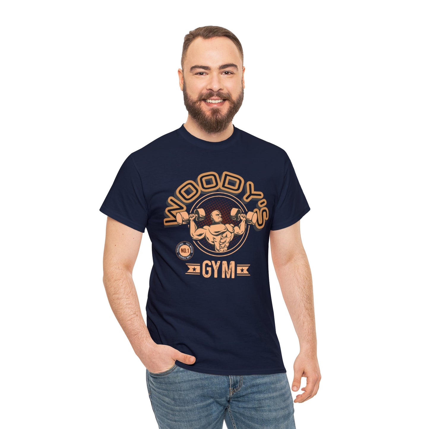 Woody's Gym Unisex Heavy Cotton Tee